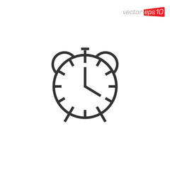 Alarm Clock Icon Design Vector