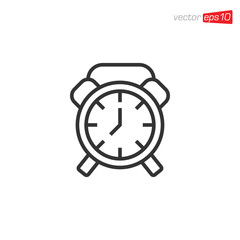 Alarm Clock Icon Design Vector