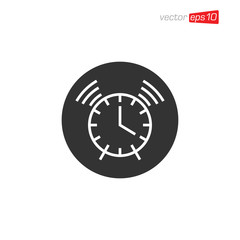 Obraz premium Alarm Clock Icon Design Vector