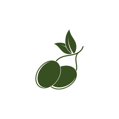 Olive logo template vector icon illustration