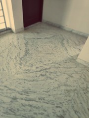 Empty room with marble floor 