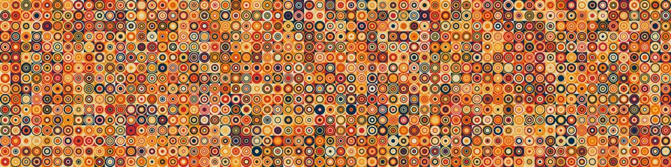  Patroon met willekeurig gekleurde cirkels generatieve kunst achtergrond afbeelding © vector_master