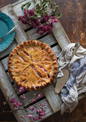 ルバーブを使った手作りパイ