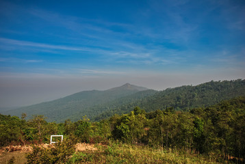 Beautiful mountain views at Doi Kat. Nantaburi National Park, Nan, Thailand