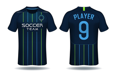 Soccer jersey template.sport t-shirt design.	