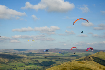 Paragliding in the mountains