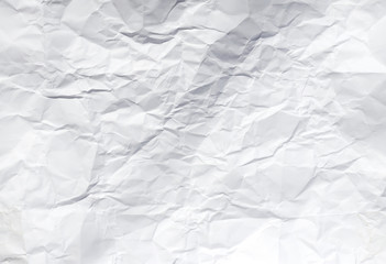 Wrinkled white paper for backgrounds and copy areas