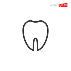 Tooth Dental Icon Design Vector