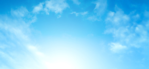 blue sky with beautiful natural white clouds	