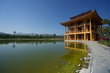 Obraz premium pavilion in the park