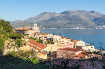 Obraz premium Gaeta, Italy - one of the most spectacular cities along the Tyrrhenian Sea, Gaeta displays an amazing Medieval Old Town, famous of its churches and fortifications