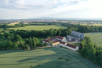 Drone landscape view