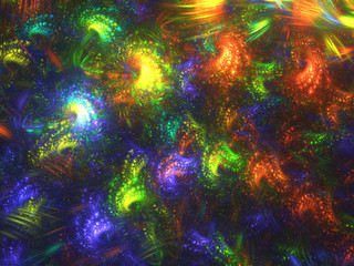 Fototapeta na wymiar rainbow abstract fractal background 3d rendering illustration