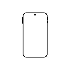 phone vector icon. mobile illustration symbol. smartphone sign. 