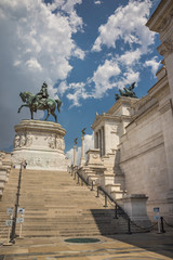 Fototapeta premium Statua equestre di Vittorio Emanuele II