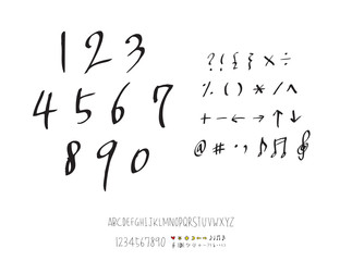 벡터 문자 / 손으로 쓴 글씨체