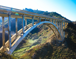 Bixby Creek Brücke an der Pazifikküste Highway 1, Big Sur, Kalifornien