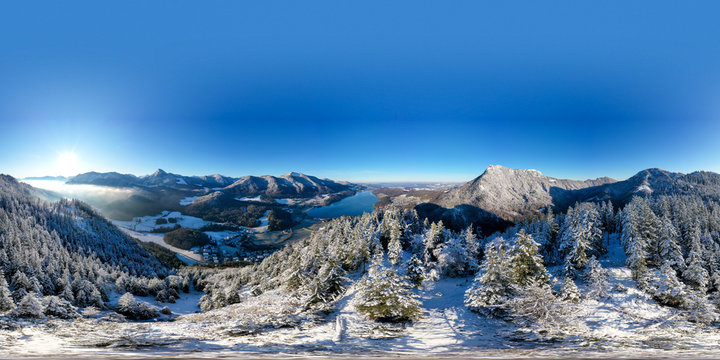 winter mountain landscape 360