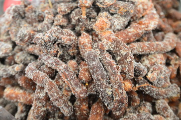 Tamarind mixed with sugar, Thai desserts