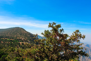 Obraz premium Mountains scenery - natural background - natural park - So beautiful clear blue sky - nice day