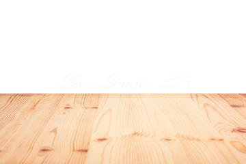 Copyspace background with an empty white wall with a hardwood wooden floor below with large copy space for text or advertisement