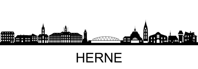 Herne Skyline - obrazy, fototapety, plakaty