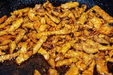 fried piece of meat delicious juicy chicken multi appetizing base pie paprikash