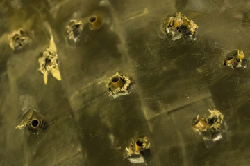 body armor safety test warrior label bullet background military pattern