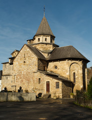 Fototapeta na wymiar Eglise du village de l'Hôpital Saint Blaise dans le Béarn