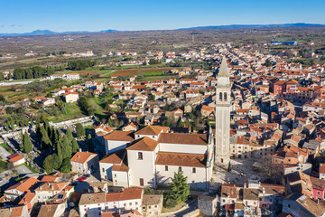 Fototapeta na wymiar An aerial view of Vodnjan, Istria, Croatia