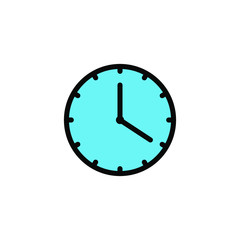 Clock icon, time icon vector