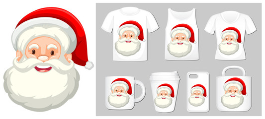 Christmas theme with Santa on product templates