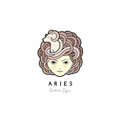 Girl zodiac sign.