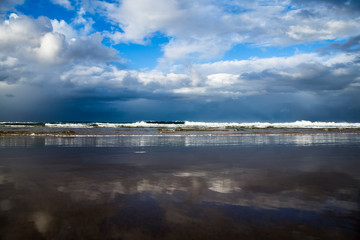 Rough sea after storm