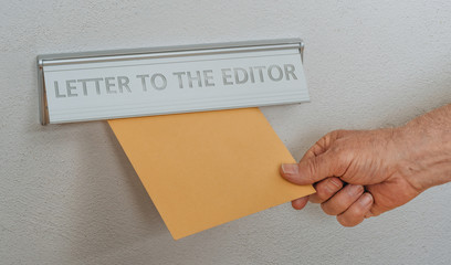 A letterbox with the inscription Letter to the editor