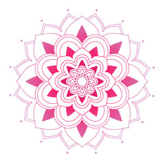 Mandala patterns on isolated background