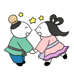 七夕の織姫と彦星