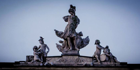A monument in Warsaw -Poland