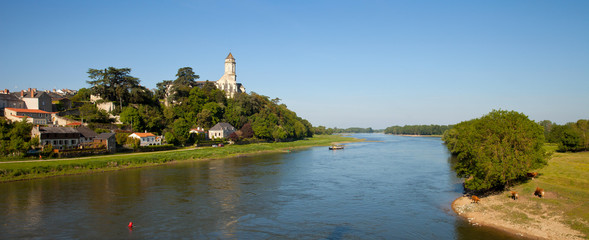 La Loire à Saint Florent le Vieil en Anjou, France.