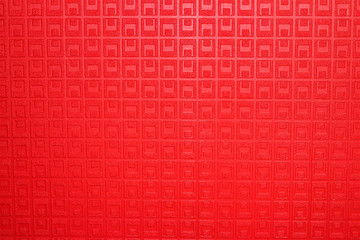 bright red background with cubes