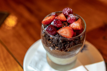 Berry and Chocolate Mousse Dessert