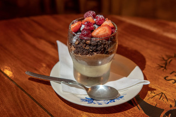 Berry and Chocolate Mousse Dessert