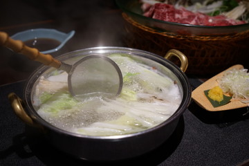 野菜鍋　冬の日本料理