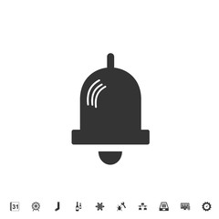 bell icon vector illustration for graphic design and websites