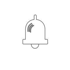 bell icon vector illustration for graphic design and websites