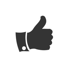 thumbs up hand like icon vector illustration for graphic design and websites