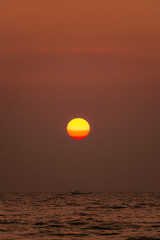 sunset at sea