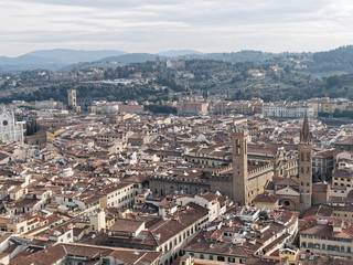 Fototapeta premium aerialview of florence