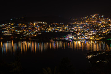 Fototapeta na wymiar Cityscape of Kalkan at Night