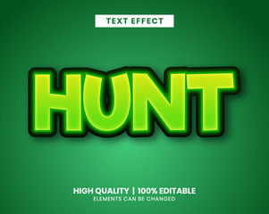 Vibrant Green color text effect for game title